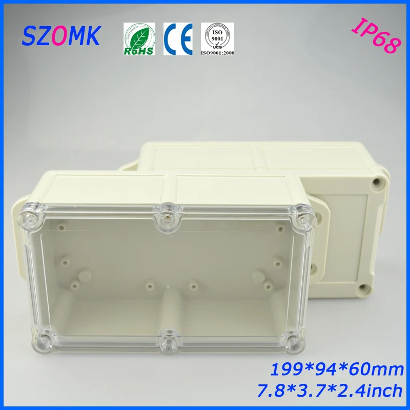 1 шт. водонепроницаемая коробка 200*94*60 мм ip 68 распределительная pcb diy szomk корпус для