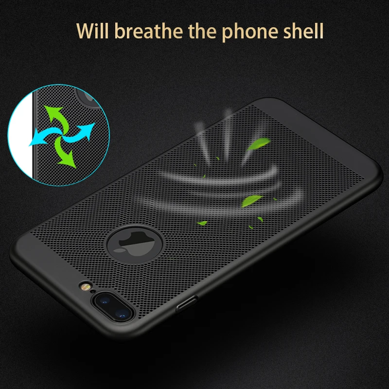 Heat Dissipation Hard PC Case For iPhone 13 11 12 Pro XR XS Max X 8 7 6 6S Plus X 5 S SE Ultra Thin Cover Phone Cases Shell