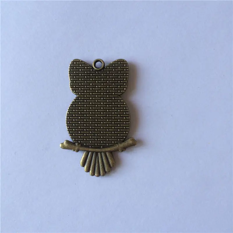 

blank owl key chains for sublimation retro vintage Antique Silver key ring for thermal transfer printing new style A3566