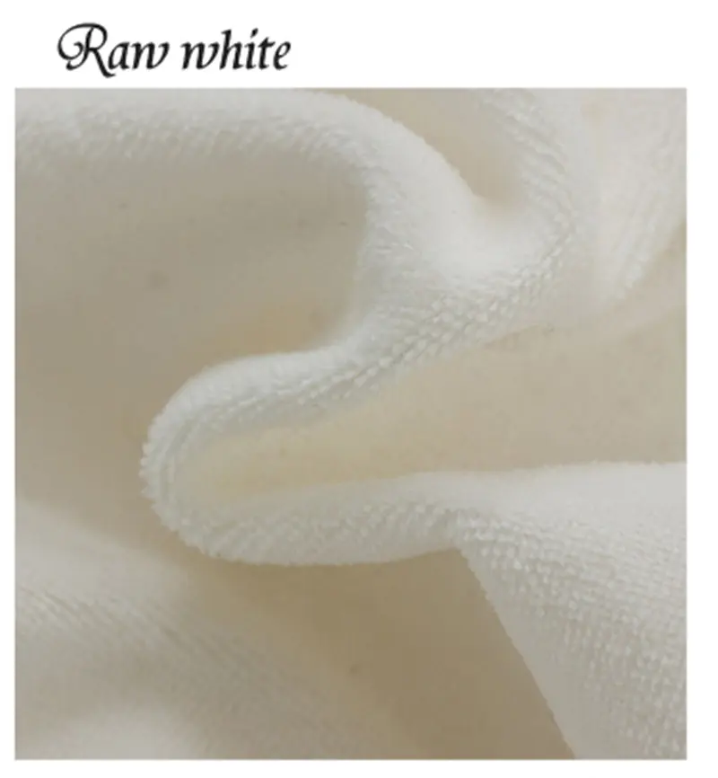 Raw white 1,50(ширина)* 0,5 м мягкая хлопковая бархатная трикотажная ткань на полметра для Лоскутной Ткани Ткань для постельного белья спортивная одежда украшение дома - Цвет: Raw white