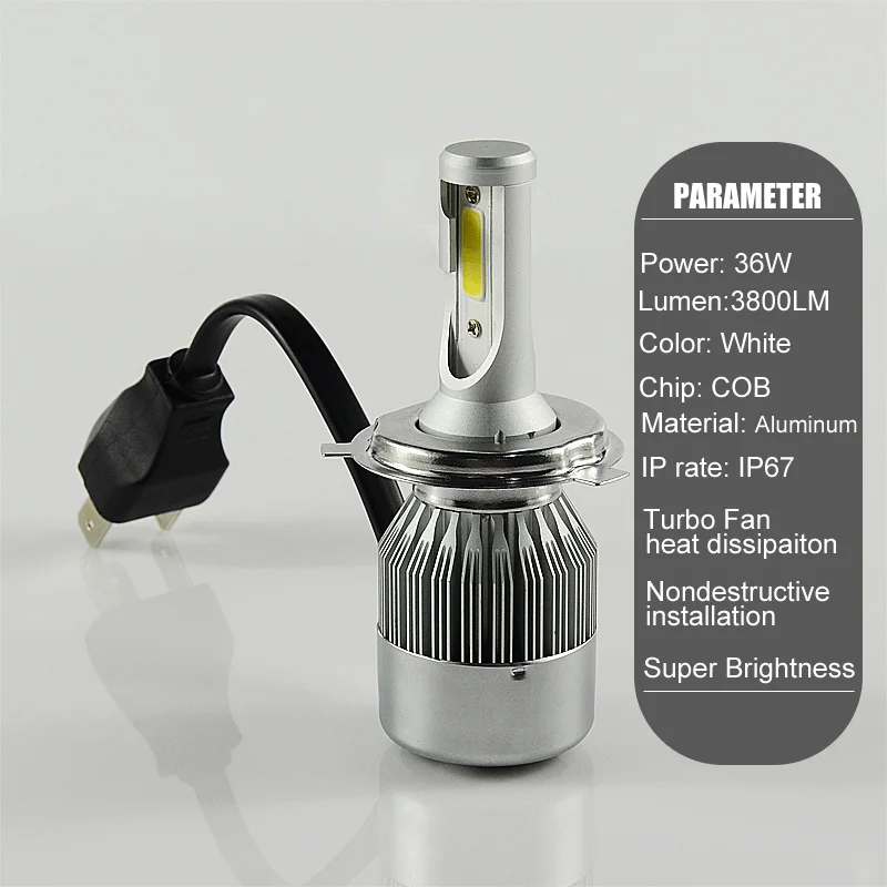 Автомобильные светодиодные фары большой мощности Авто ближнего света дальнего