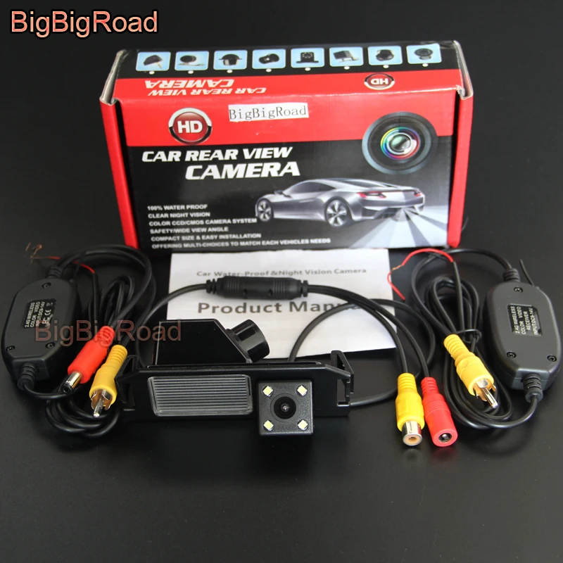 BigBigRoad Car Rear View Backup Parking Camera Waterproof For Hyundai Genesis Rohens Coupe I30 Solaris Kia Soul 2016 2017 | Автомобили и