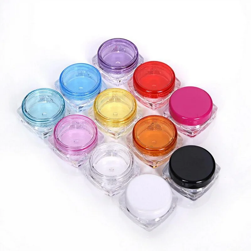 Банки горшок Box Nail Книги по искусству Косметическая бисера хранения Макияж крем