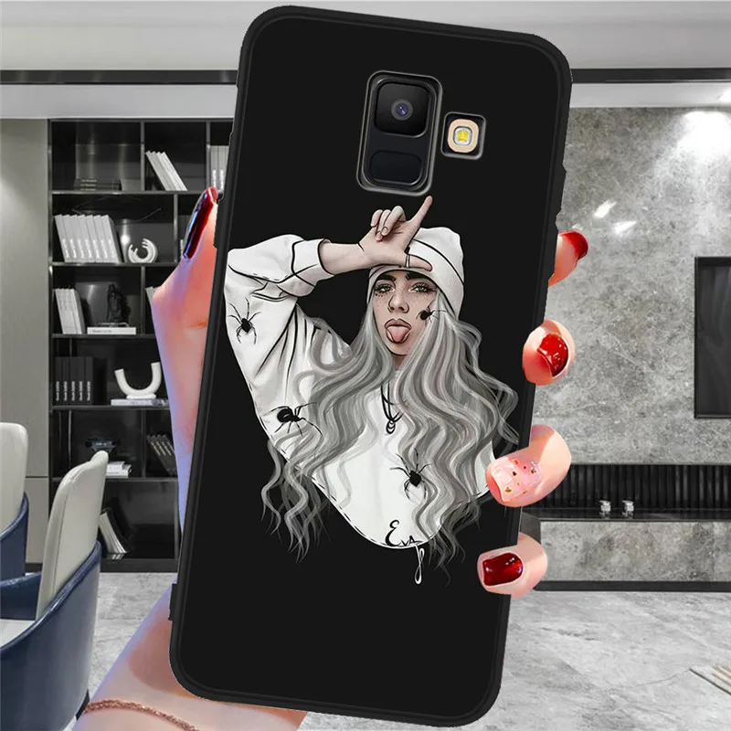 H1807 Billie eilish для samsung Galaxy A9 A8 A7 A6 A5 A3 J3 J4 J5 J6 J8 плюс M30 A40S A10 A20E чехол для телефона чехол Coque Etui - Цвет: H1807