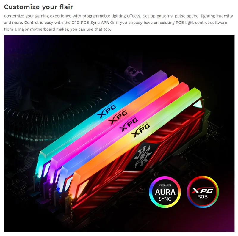 ADATA XPG D41 настольный компьютер Память ram Memoria модуль 8GB16GB 2X8GB DDR4 PC4 3200Mhz 3000MHZ 2666MHZ 2666MHZ DIMM 3000 3600 Mhz