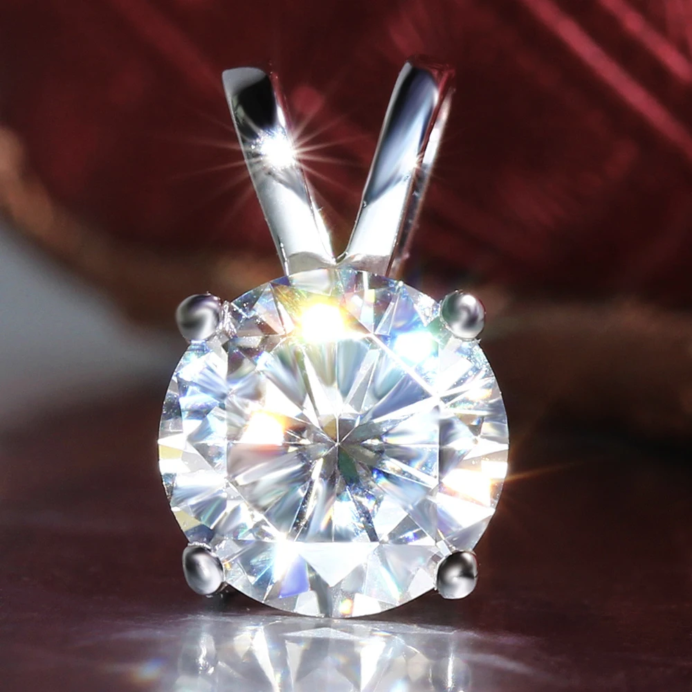 Женское колье с бриллиантами DovEggs из белого золота 14 к 585 пробы 1ct карат 6 5 мм F