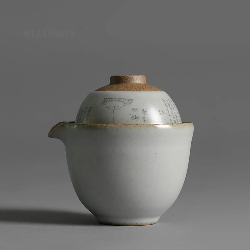 WIZAMONY Китайский кунг фу чайный набор gaiwan горшок чайные чашки Ru печи фильтр кружка