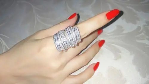 Модные ювелирные изделия Choucong из стерлингового серебра 925 пробы заполненное