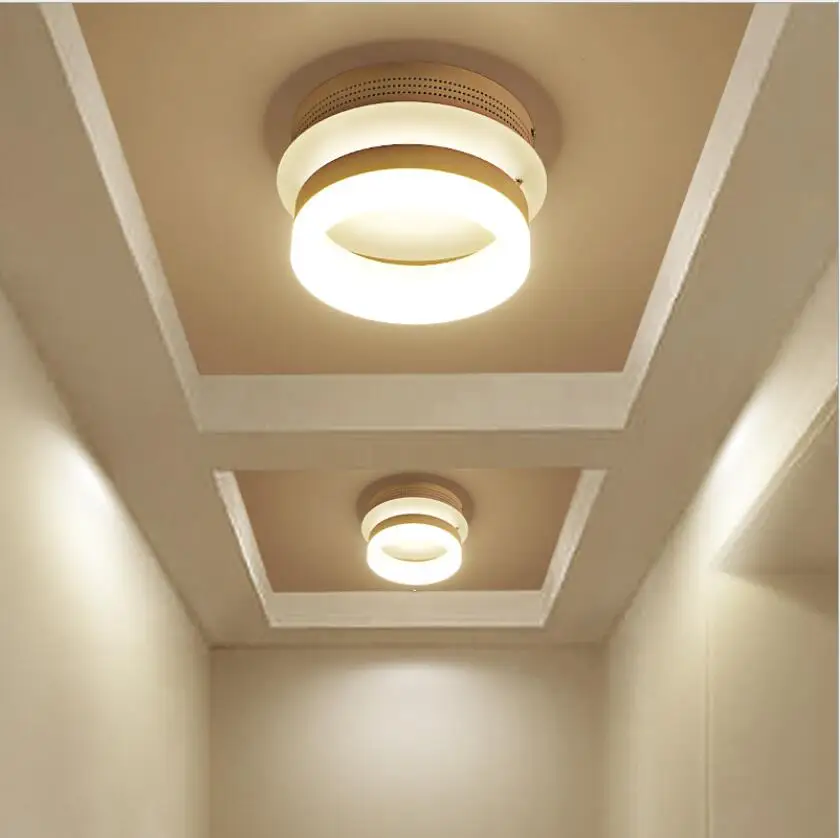 Новая простая современная светодиодная круглая акриловая потолочная лампа