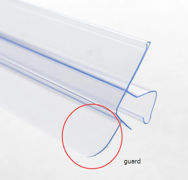 ПВХ деревянная стеклянная полка защитная направляющая крышка этикетка