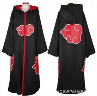 Классический Аниме Наруто Косплей Костюм Наруто cos Akatsuki Учиха Итачи шурикен платье плащ Учиха Итачи одежда-накидка пальто