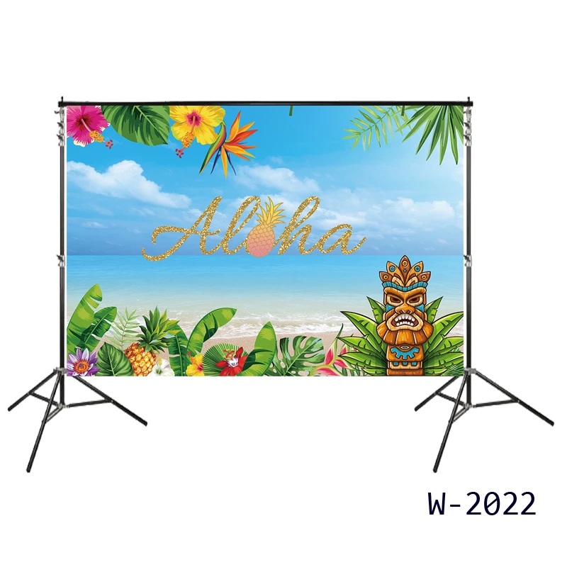 

Aloha Luau праздничный баннер Tiki Тропический гавайский пляжный тематический Декор для вечеринки фон для фотостудии с ананасами сувениры
