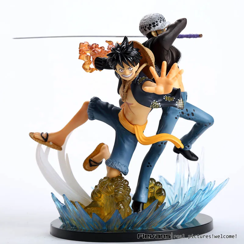 Аниме One Piece Luffy VS Trafalgar Law 5-я годовщина ПВХ фигурка Коллекционная модель игрушки 16