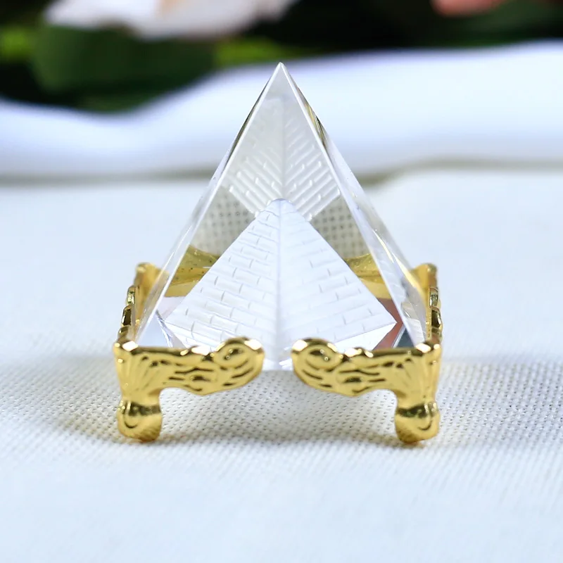 Хрустальная Фигурка пирамиды 4 см|craft cone|craft miniaturescrafts ornament |