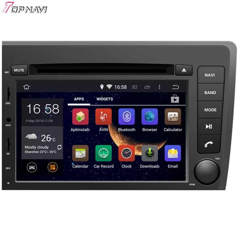 TOPNAVI 7 ''Восьмиядерный 4 Гб RAM Android 6 0 Автомобильный Радио Стерео GPS для VOLVO S60/V70