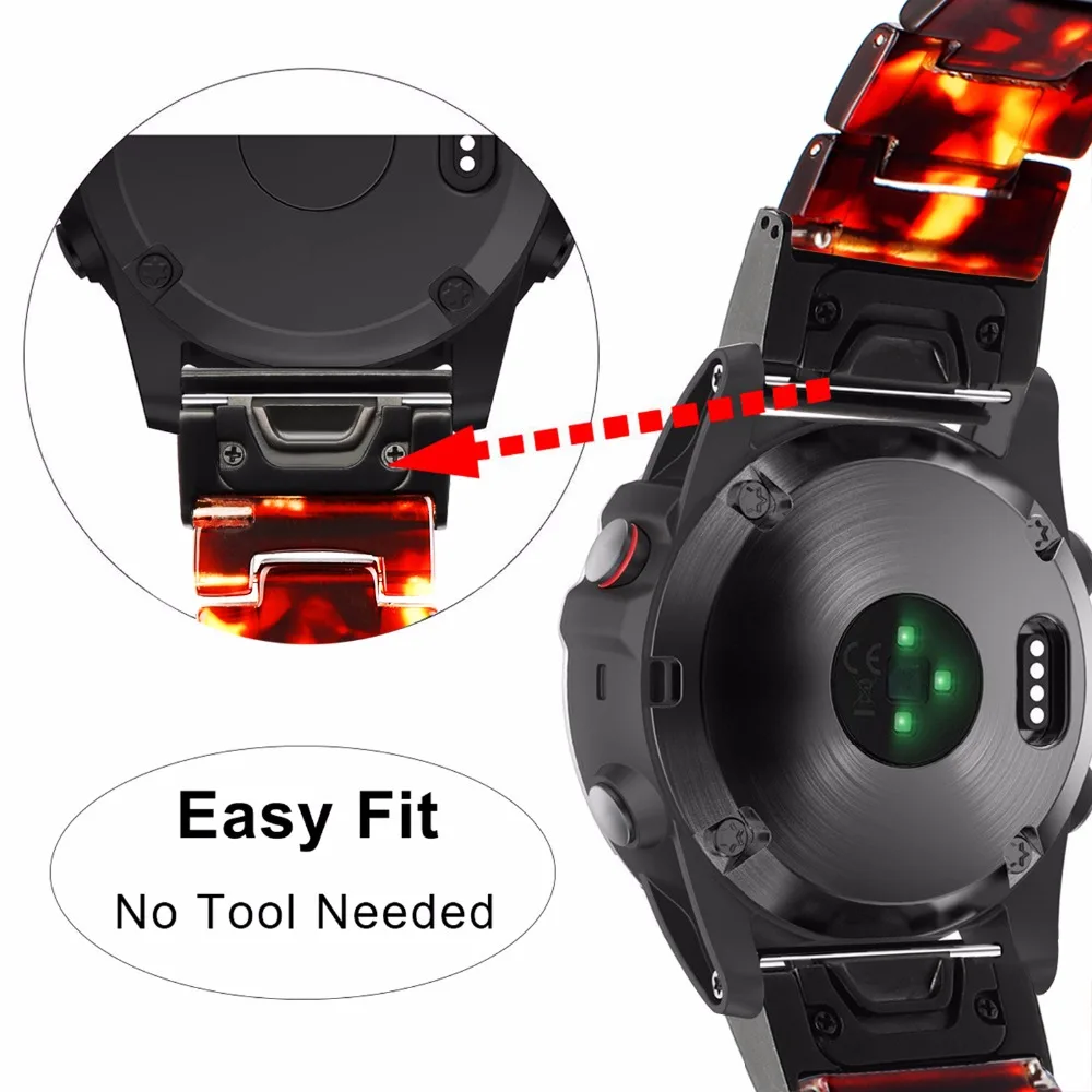 26 мм Quick Release простой форме смолы ремешок для наручных часов Garmin Fenix 5X/5X Plus/Redmi 3/3 HR/D2/спуск MK1 ремешок для часов спортивный ремешок для часов Wristband
