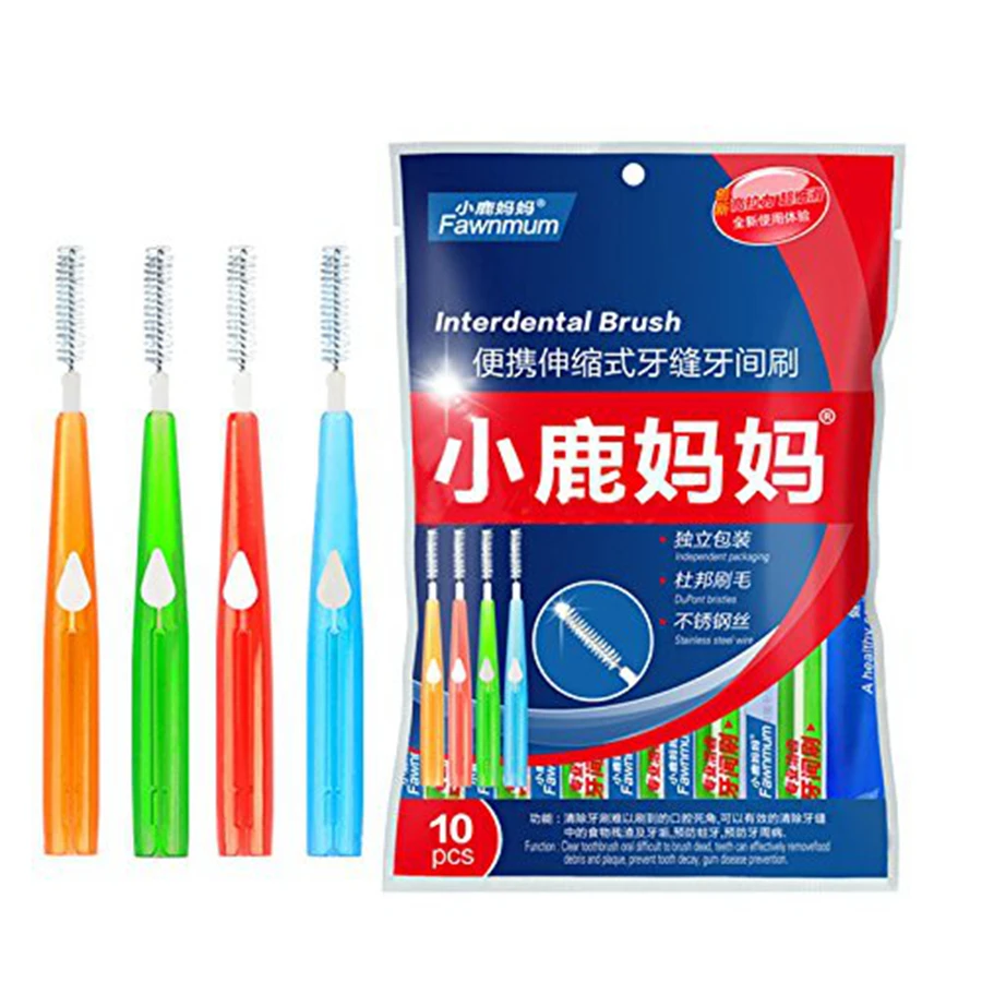 

Oral Care Push-pull Interdental Brush Orthodontic Gum Care Individually Packed 10pc/bag Toothbrush Clean Oral Care Toothpick