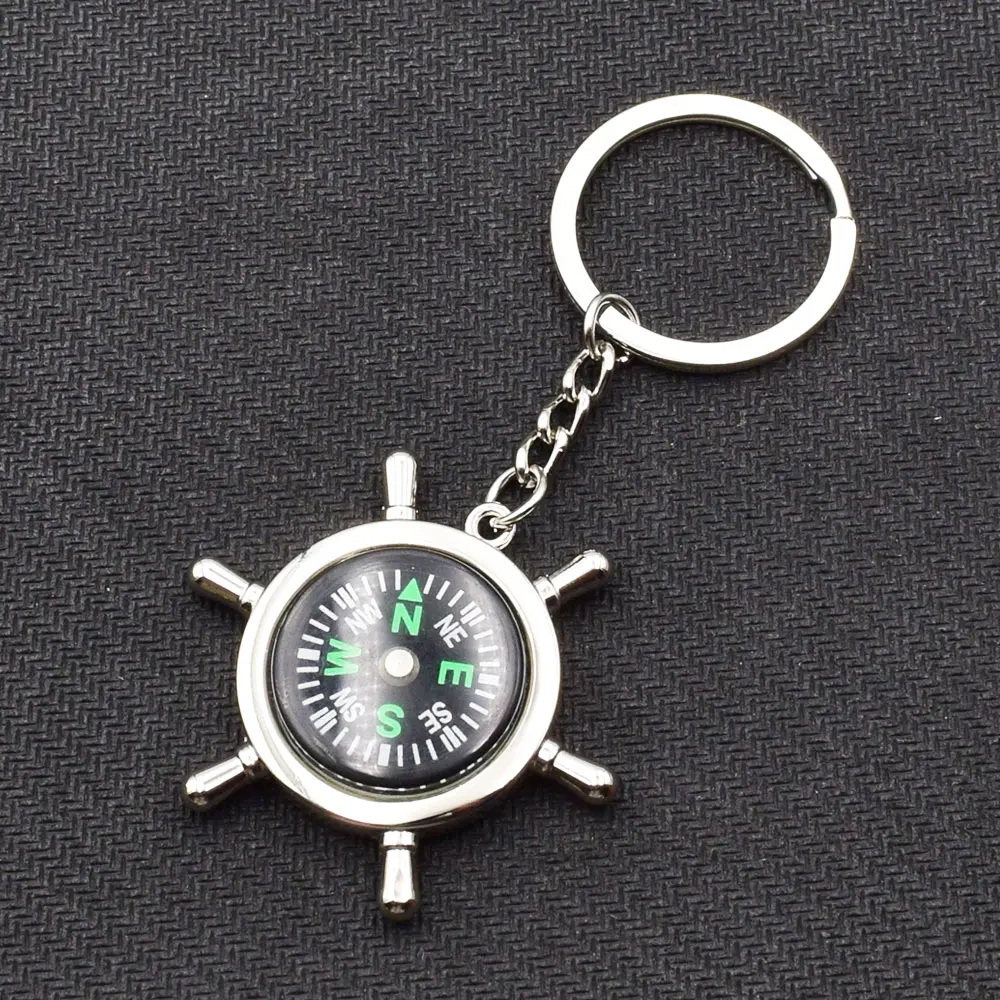 ATOBABI настоящий компас цинковый сплав брелок для автомобиля с компасом Стильный