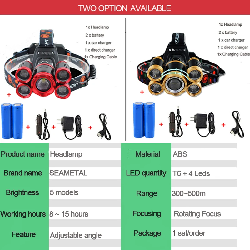 Мощная светодиодная фара T6 + XPE Головной фонарь для рыбалки Linterna светодиодный Cabeza