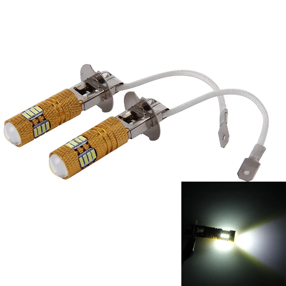 Автомобильные универсальные 2 шт. H3/H1 4014 чип 13SMD 12 В 6500K сверхъяркая лампа Высокая