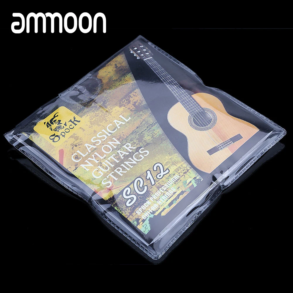 6 шт./компл. гитарные струны набор нейлоновая молния с серебряными покрытие супер