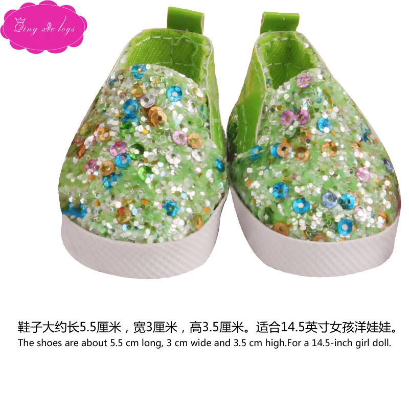 Куклы американская 14 5-дюймов для девочек ярких цветов с пайетками мягкие кожаные