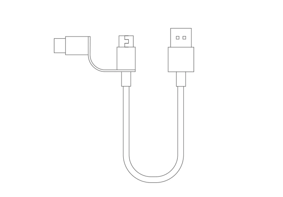 Глобальная версия Xiao mi два в одном зарядный кабель mi cro USB для type-C поддержка быстрой зарядки для Xiao mi Smart Phone Xiaomi mi Pad