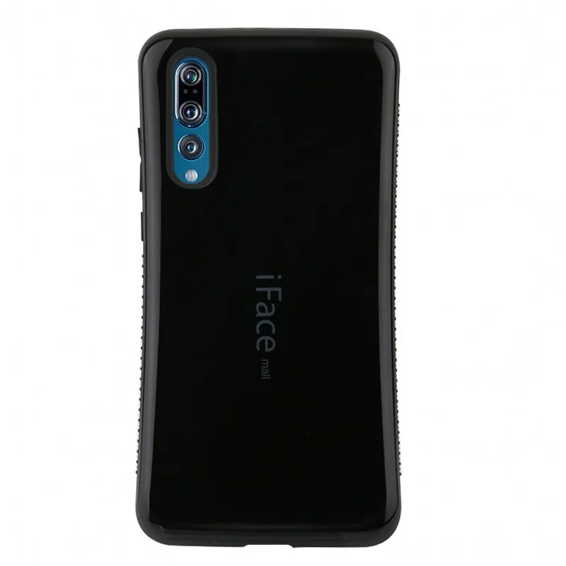 Черный Противоударный чехол для huawei P30 Pro Lite чехол Iface Mall полная Защита силиконовый Противоскользящий чехол для huawei P20 Pro Lite чехол - Цвет: Черный