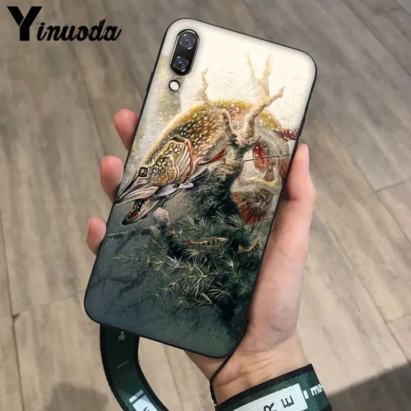 Чехол для телефона Yinuoda bass fishing painting роскошный уникальный дизайн чехлы мобильных