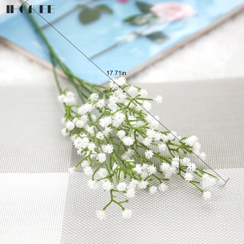 Искусственные Babysbreath свадебные декоративные пластиковые Гипсофилы маленькие