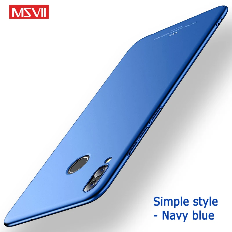 Simple Blue Msvii Чехлы для huawei Honor 8x Max чехол тонкий матовый чехол для huawei 8x Honor8x Чехол Жесткий PC чехол для huawei Honor 8 X чехол s - Цвет: Simple Blue