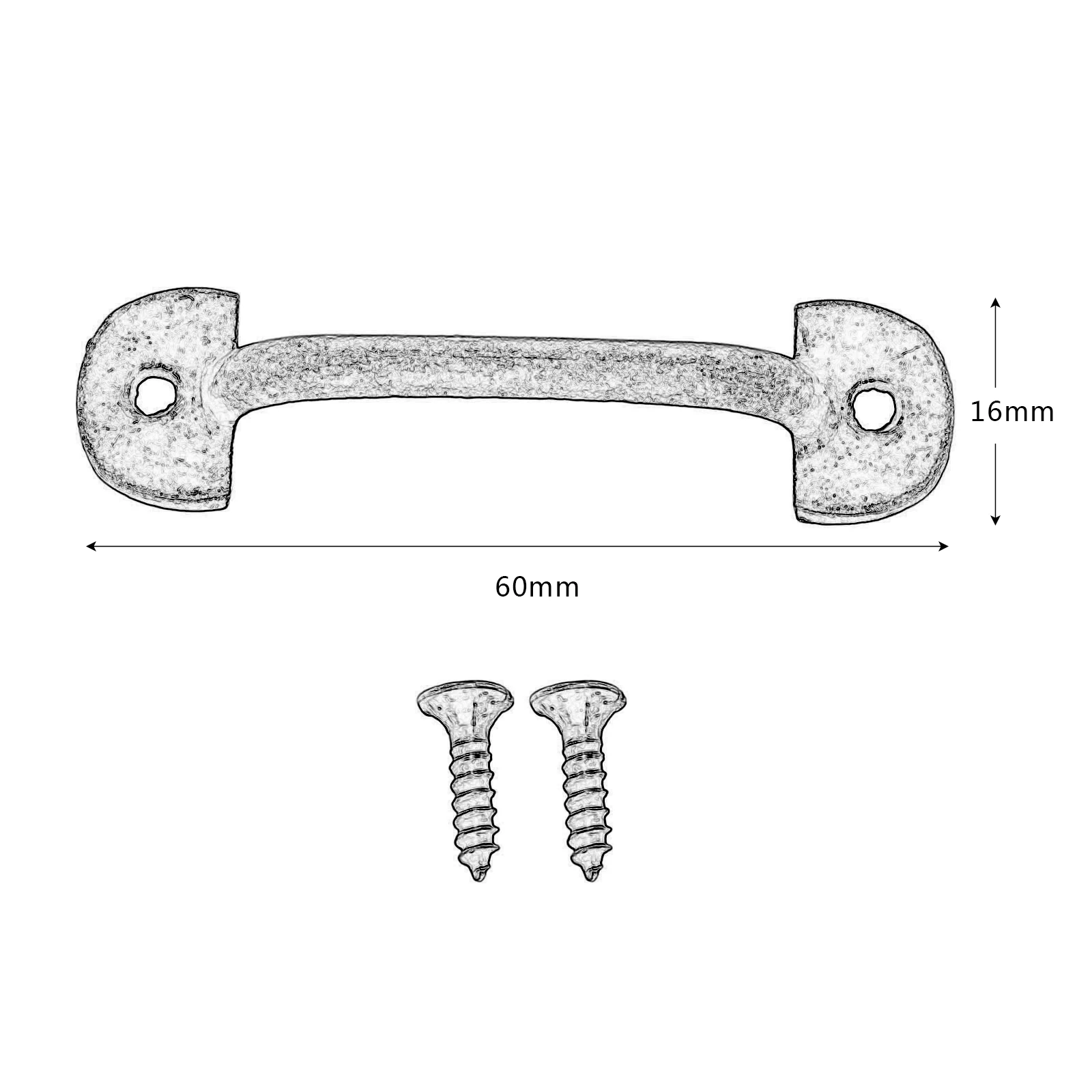 Винтажная деревянная коробка ящик для хранения с ручкой в виде цветка 60*16 мм из