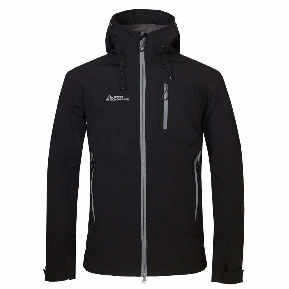Мужская Флисовая Куртка с флисовой подкладкой и защитой от ветра 2019|hiking jackets|men