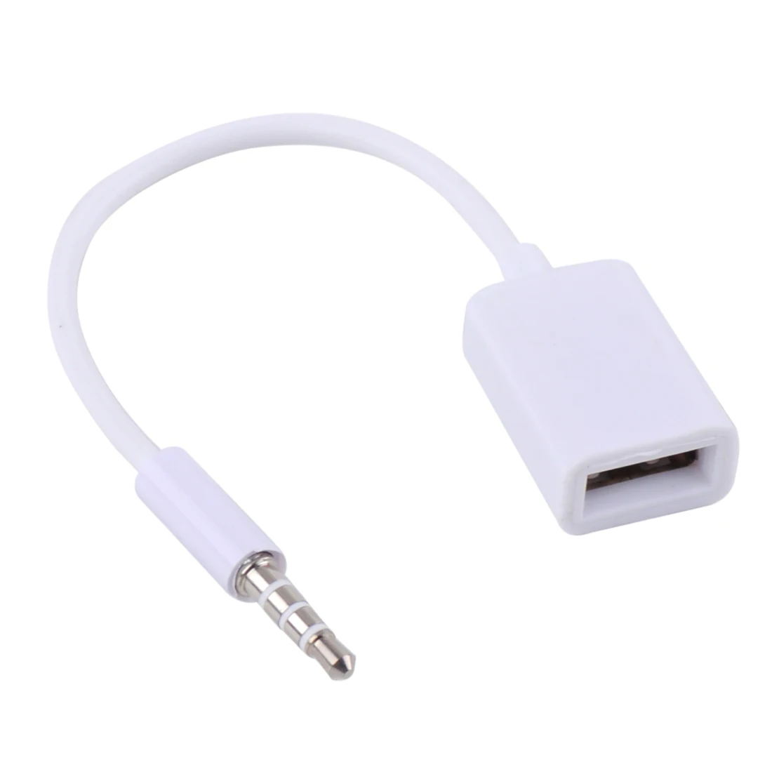 Черный/белый автомобильный Автомобильный MP3 3 5 мм разъем для наушников AUX аудио USB