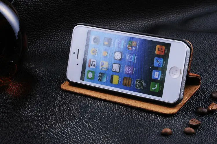 Роскошный чехол из тонкой кожи для Apple iPhone 5 5S SE чехлы-раскладушки телефона