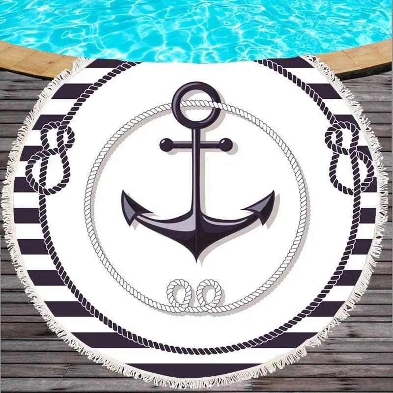 Пляжное полотенце Sunbathe новое большое из микрофибры с принтом для йоги кисточкой |