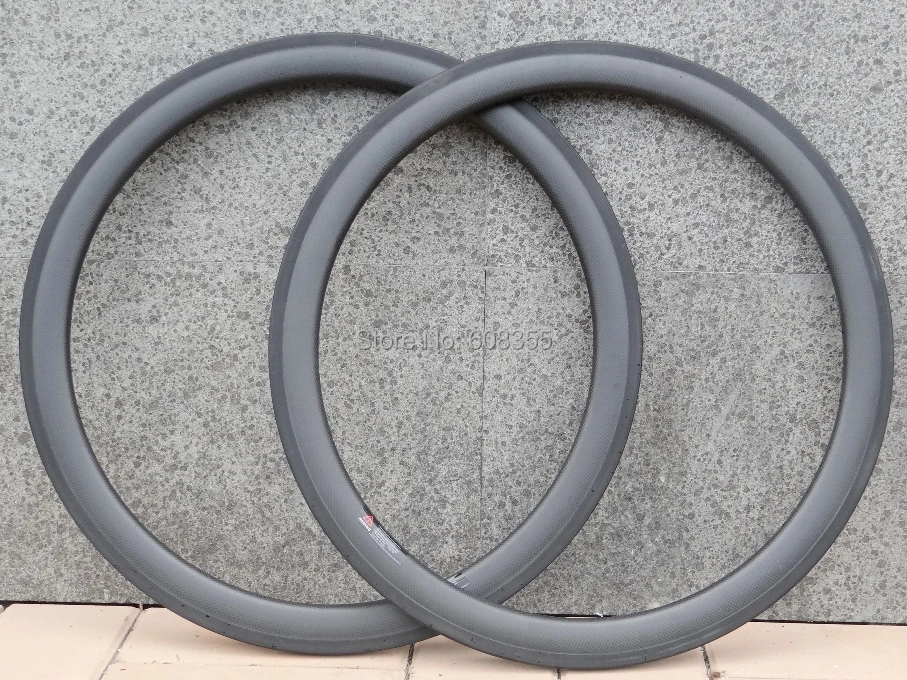 FLX-RIM-C35 : 23 мм ширина-3k углеродный матовый дорожный велосипед 700c Clincher обод колеса 50