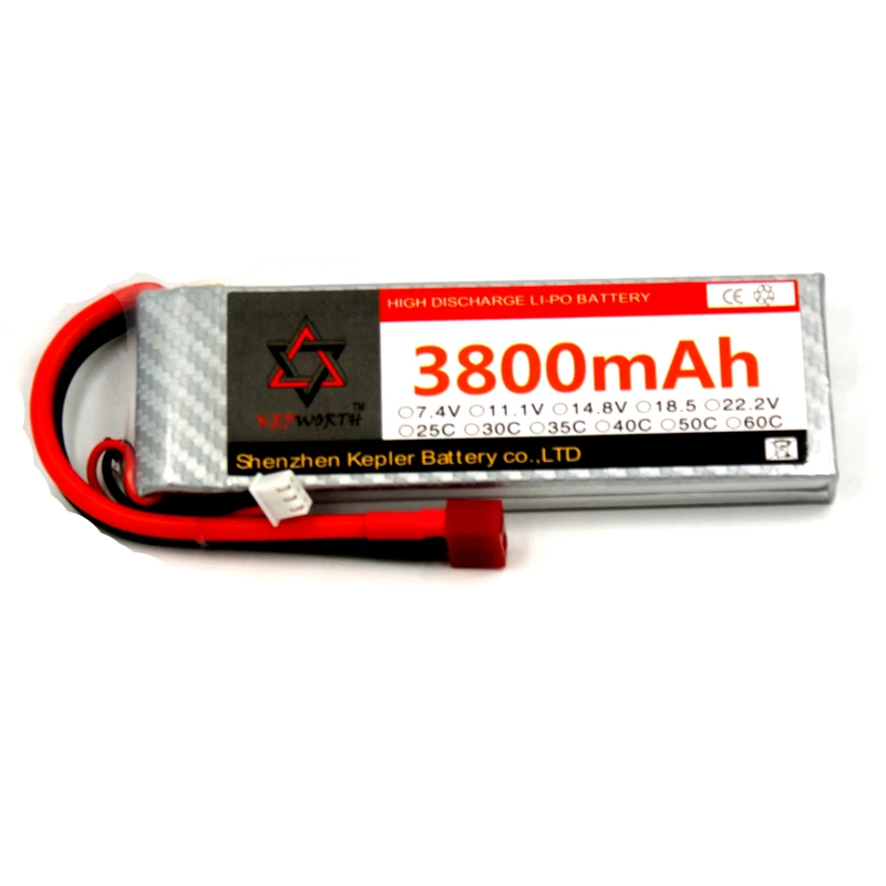 RC Lipo батарея 2s 7 4 v 3800mAh 25c 35c 60c литий-полимерный аккумулятор для автомобиля