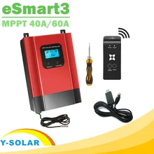 ESmart3 MPPT 60A 40A Контроллер заряда 12 в 24 в 36 в 48 в авто Макс 150 в PV вход подсветка lcd RS485 wifi управление мобильным приложением