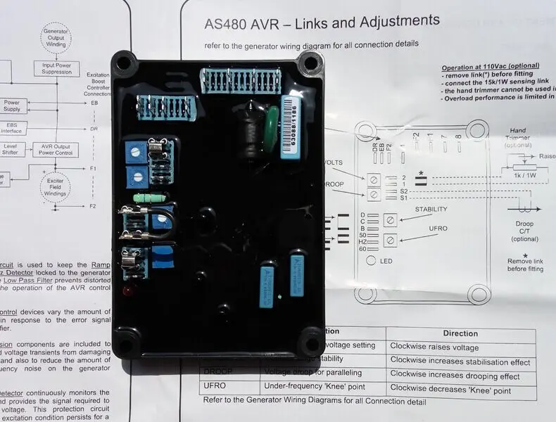 Оригинальный регулятор переменного тока avr stamford as480 запчасти для трехфазного