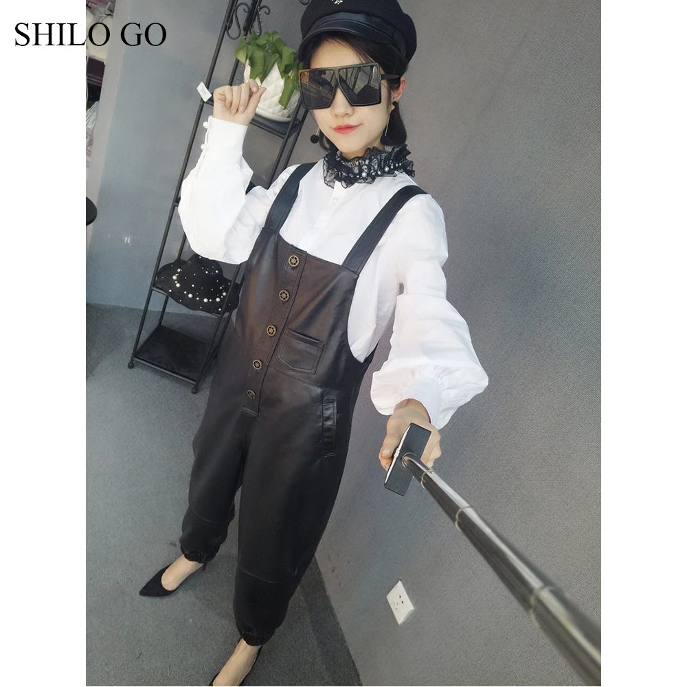 Женские кожаные комбинезоны SHILO GO весенние модные из натуральной овчины