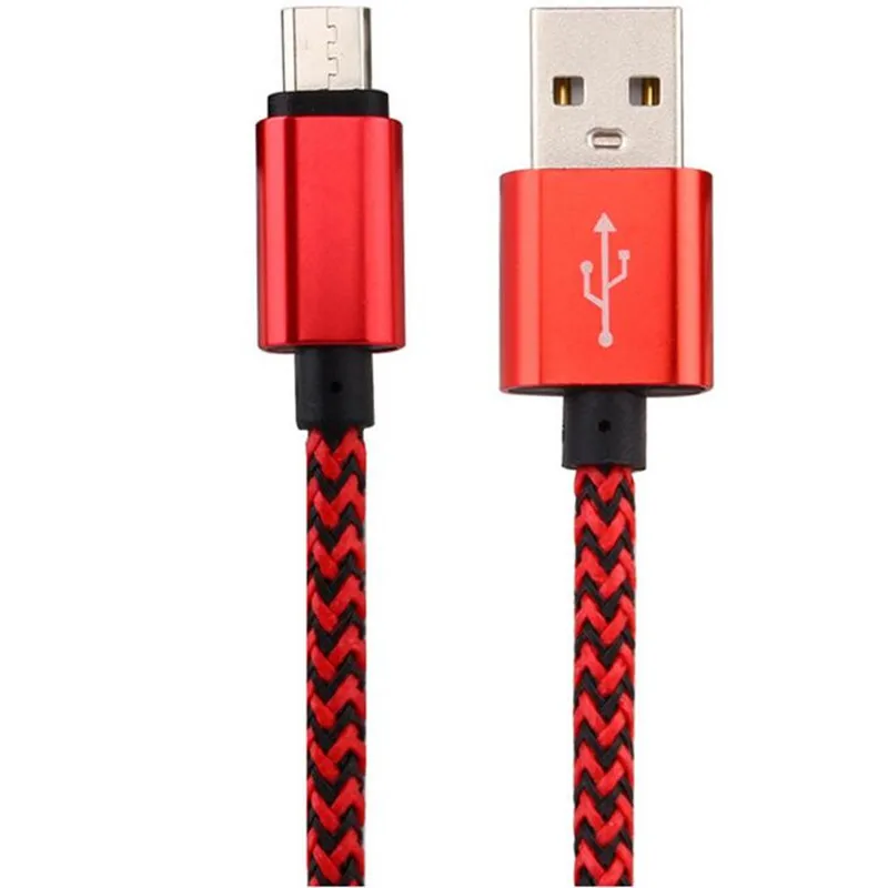 Micro USB кабель 2A 1 м быстрой зарядки нейлон синхронизация данных мобильного