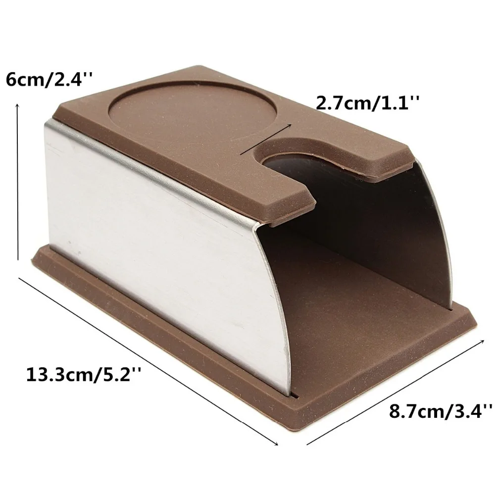 Силиконовый эспрессо Кофе стойка для трамбовки подставка машины и вскрытия база