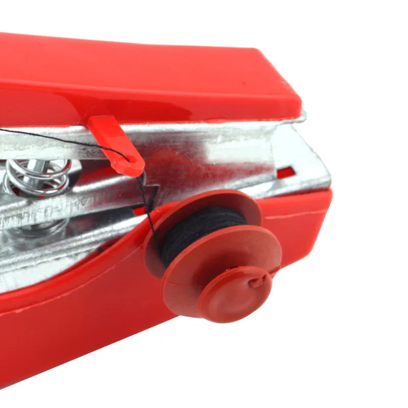 Карманная мини швейная машина ручная портативная машинка для одежды и тканей|mini