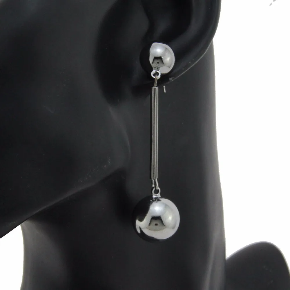 UKEN модные круглые Биб бусины гладкие лицо мяч серьги себе Макси Bijoux Шарм вечерние индийские Bijoux серьга Boho для женщин