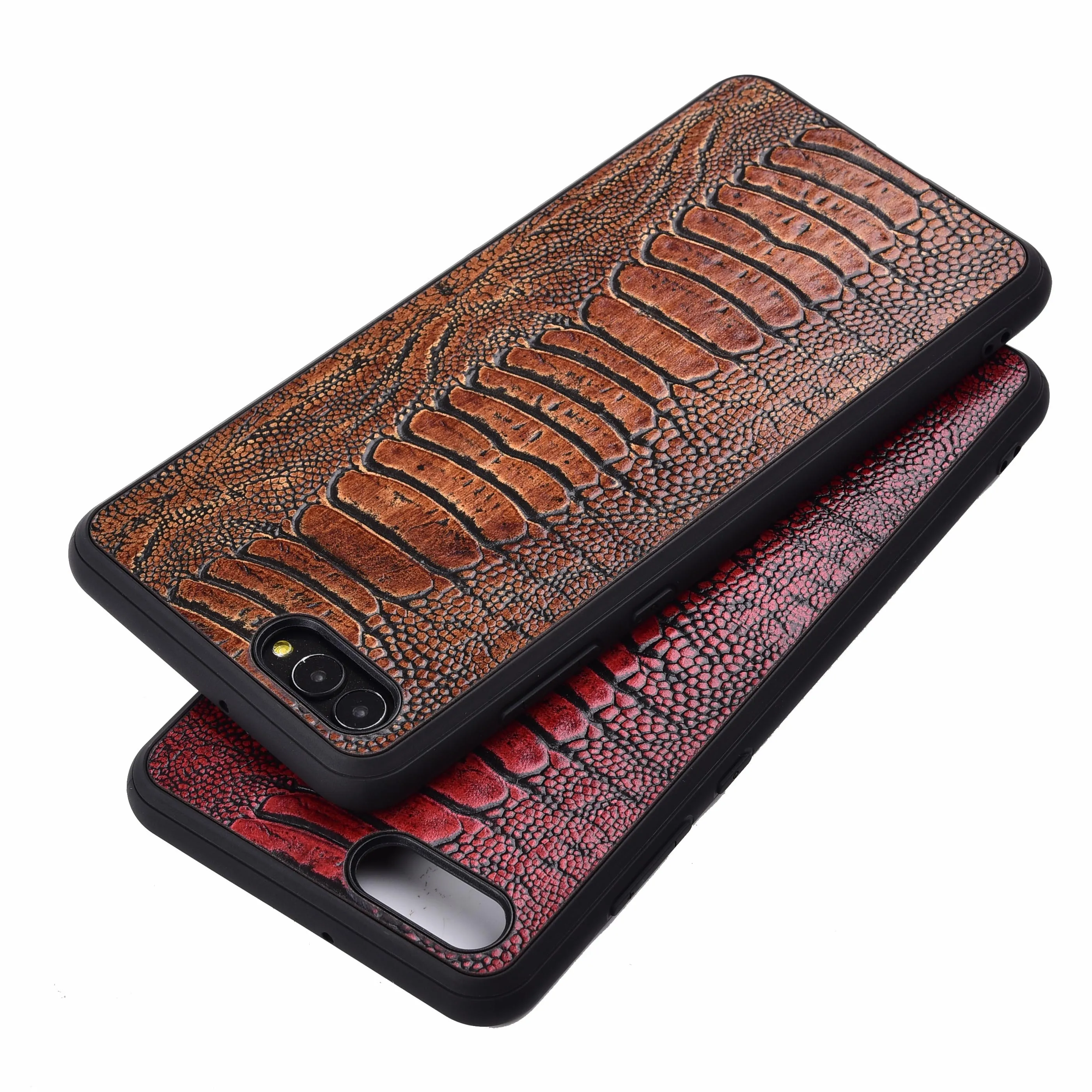Phone Cover For Huawei Nova 2S / 3 Ostrich Foot Texture Genuine Leather Case Mobile Rear | Мобильные телефоны и
