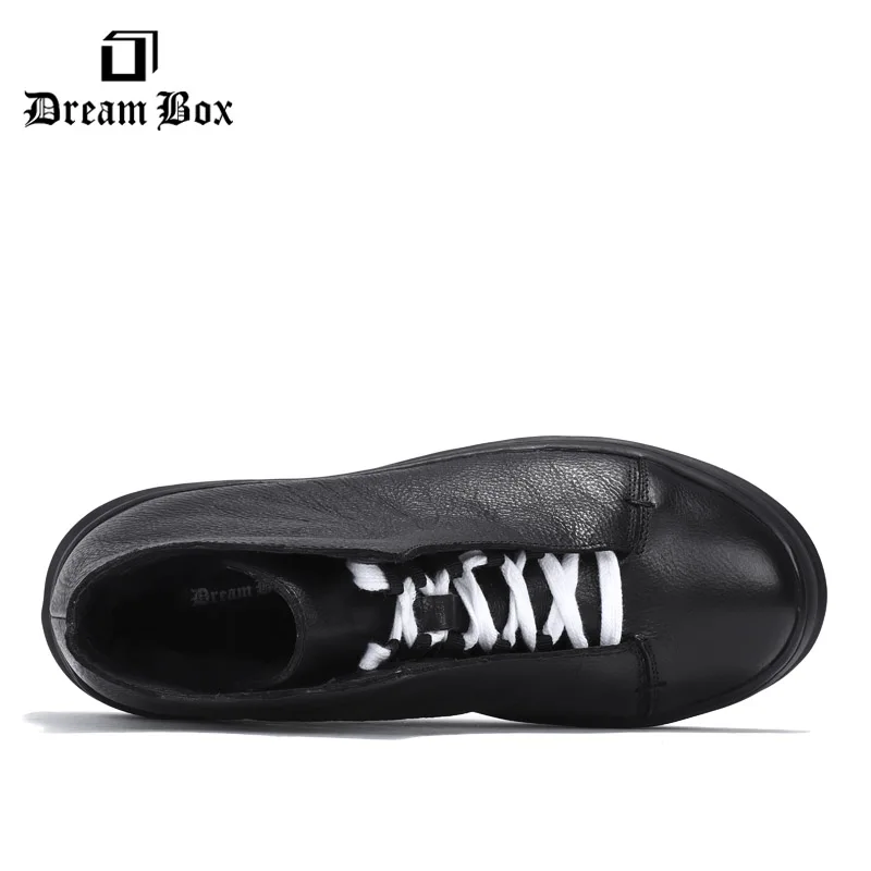 Зимняя Теплая Бархатная хлопковая обувь с высоким вырезом Кожаные Ботинки Martin на