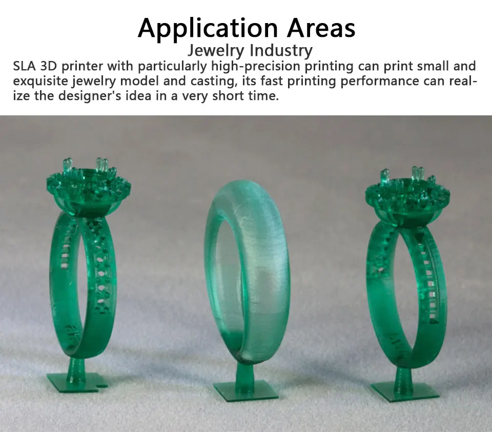 Micromake SLA Принтер Высокоточный фотопринтер 3d принтер воск/Литье/УФ Смола ЖК-светильник