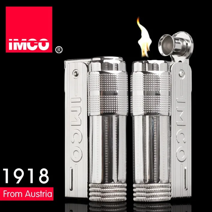 IMCO оригинальная глобальная стальная бензиновая зажигалка, винтажная синяя керосиновая зажигалка, крутые зажигалки с логотипом triplex 1918