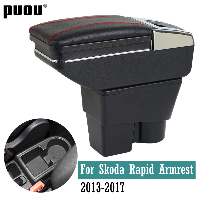 Для Skoda Rapid 2013 2017 вращающийся контейнер для хранения пепельницы с центральной